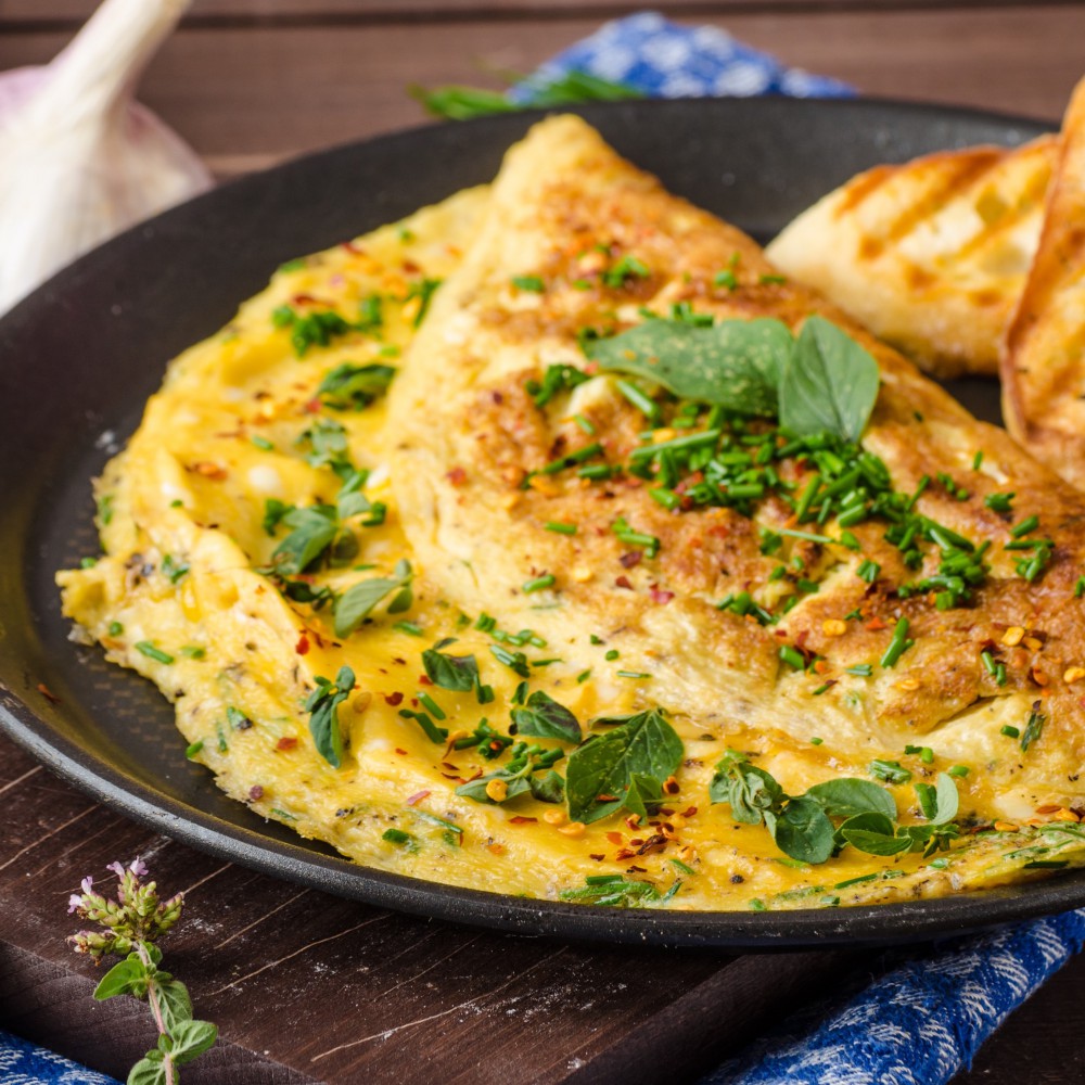 Cheese omelet Saveurs Santé  Lunches