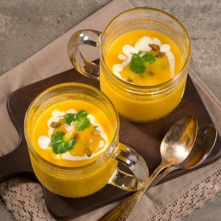 Curry and squash cream Saveurs Santé  Vegetarian