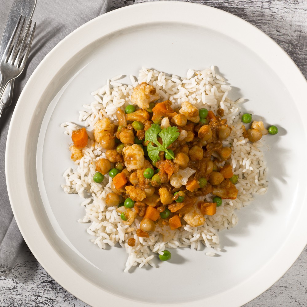 Curry de lentilles et pois chiches Saveurs Santé Aliments Saveurs Sante Portions Individuelles
