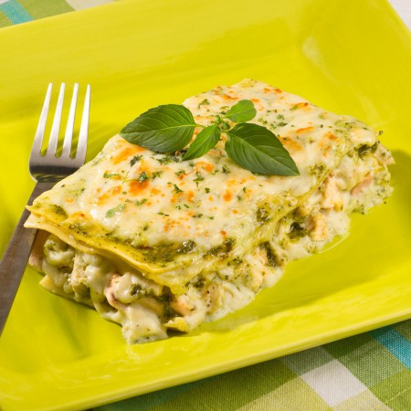 Chicken and basil pesto lasagna Saveurs Santé Aliments Saveurs Sante FULL MENU