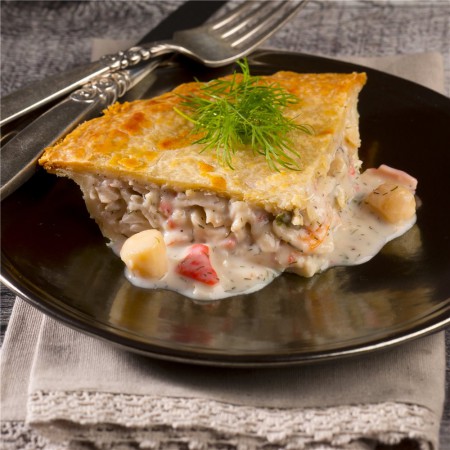 Seafood pie 8" Saveurs Santé Aliments Saveurs Sante Pâtés (pies)