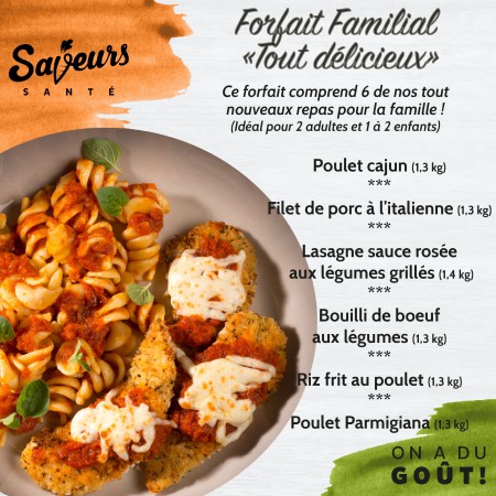 copy of Top Palmares family meals Saveurs Santé  Forfait Familial