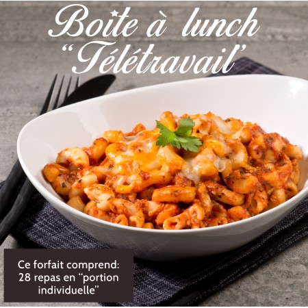 Super Boîte "TéléTravail" Saveurs Santé Aliments Saveurs Sante Boîtes à lunch