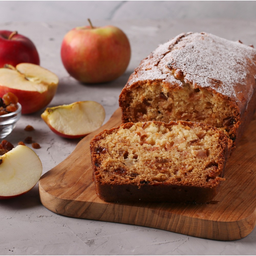 Gâteau pommes et raisins Saveurs Santé  Desserts