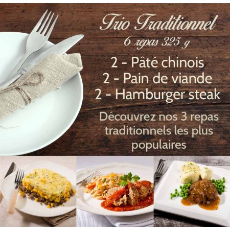 Traditional trio meals Saveurs Santé Aliments Saveurs Sante Lunch boxes