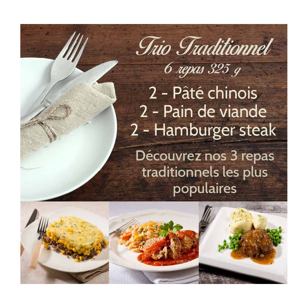 Traditional trio meals Saveurs Santé Aliments Saveurs Sante Lunch boxes