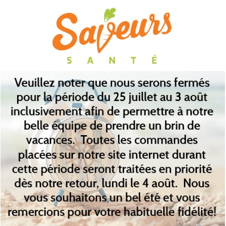 VACANCES ESTIVALES Saveurs Santé Aliments Saveurs Sante Portions Individuelles