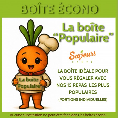 Boîte "Populaire" Saveurs Santé Aliments Saveurs Sante Boîtes à lunch