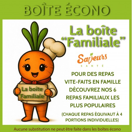 Boîte Familiale Saveurs Santé Aliments Saveurs Sante Forfaits familiaux