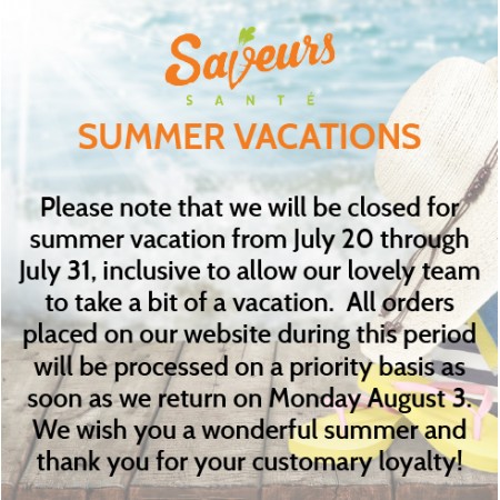 copy of SUMMER VACATIONS Saveurs Santé Aliments Saveurs Sante Individual Portions